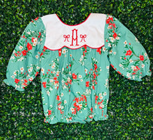 Load image into Gallery viewer, Green Winter Floral Bubble