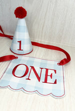 Load image into Gallery viewer, Birthday Hat High Chair Banner