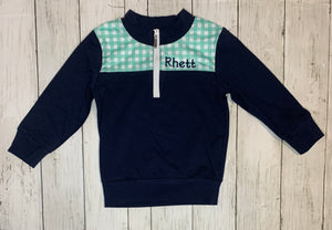 Gingham Pull Over