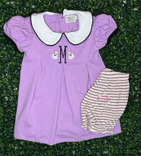 Load image into Gallery viewer, Purple and Stripes Knit Short Set