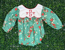 Load image into Gallery viewer, Green Winter Floral Bubble