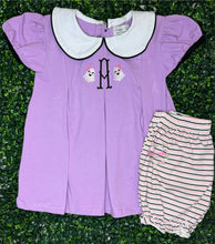 Load image into Gallery viewer, Purple and Stripes Knit Short Set