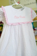 Load image into Gallery viewer, Payton Pink Swiss Dot Bibbed Dress