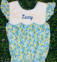 Load image into Gallery viewer, Blue and Yellow Floral Bubble