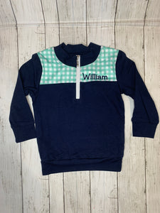 Gingham Pull Over