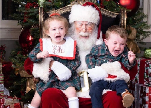 Christmas Plaid Boys Button Up