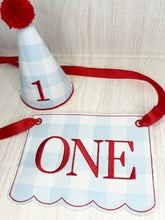 Load image into Gallery viewer, Birthday Hat High Chair Banner
