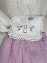 Load image into Gallery viewer, Lavender Swiss Dot Dress