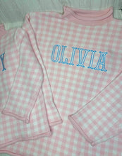 Load image into Gallery viewer, Pink Check Rollneck Sweater