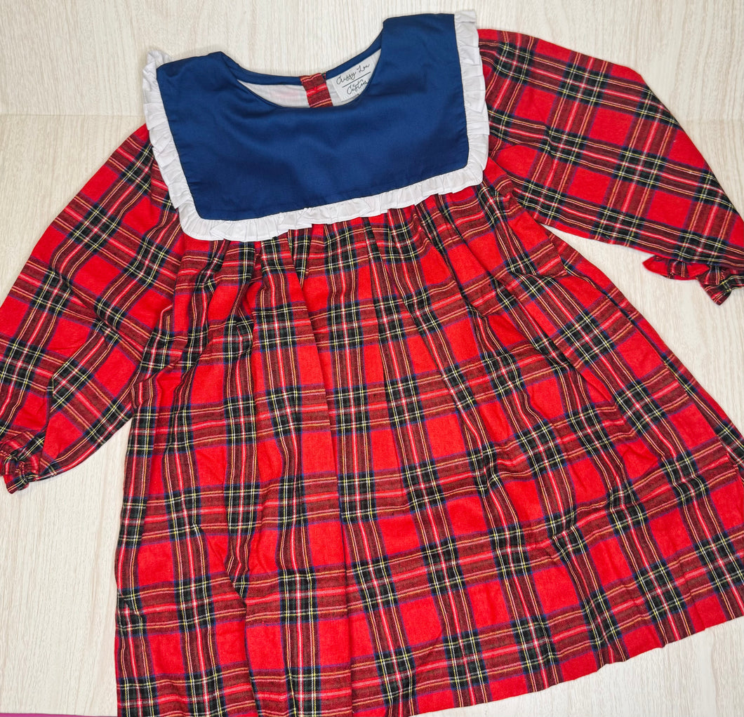 Red Plaid Flannel Dress