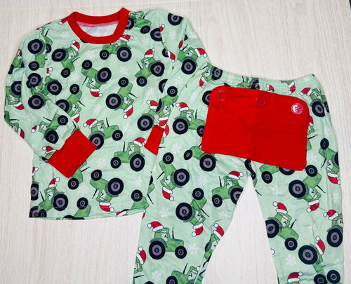 Tractor Santa PJ Set