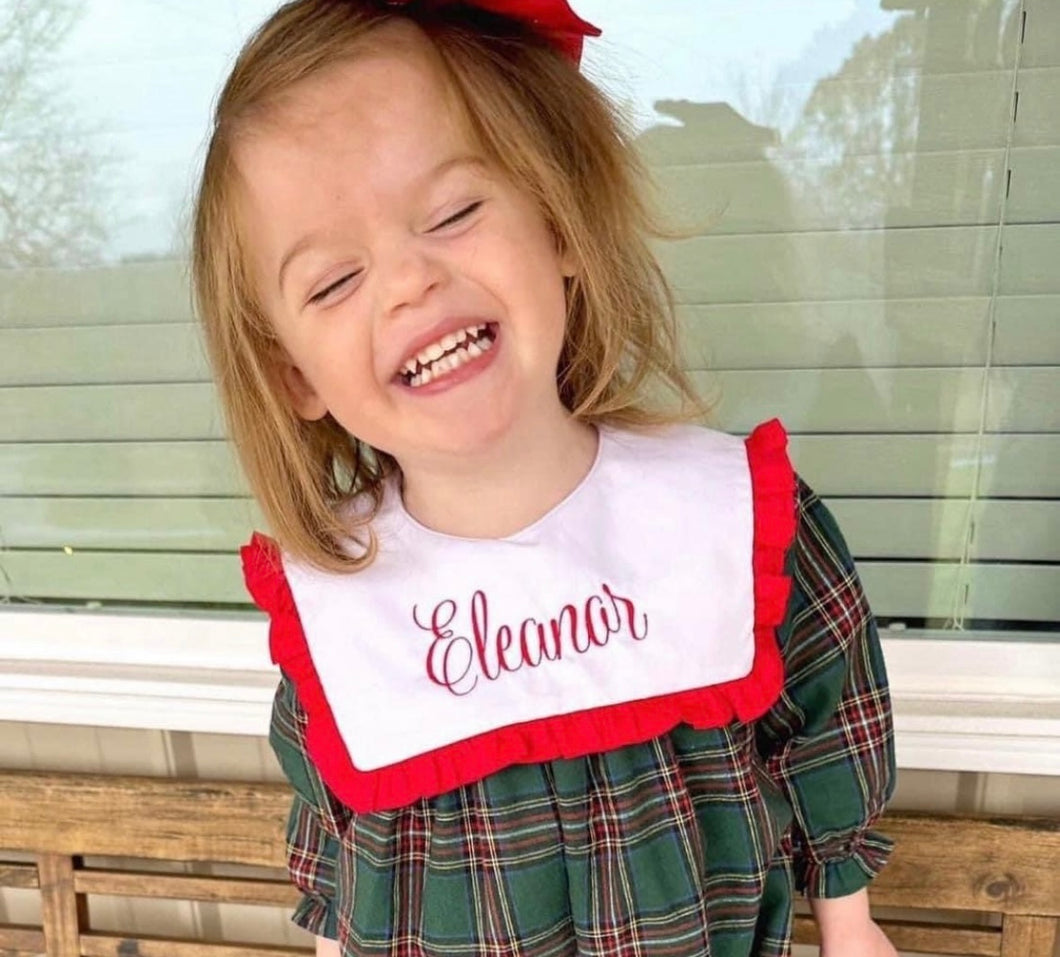 Green Christmas Plaid Dress