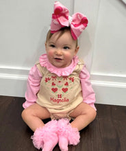 Load image into Gallery viewer, Leighton Set: Tan Bubble with Pink Undershirt