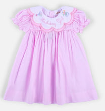 Load image into Gallery viewer, Hand Embroidered Birthday Girl Dress