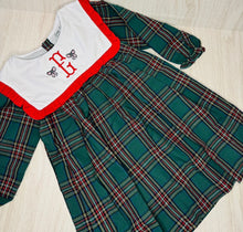 Load image into Gallery viewer, Green Christmas CLC Exclusive Plaid Dress