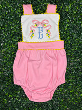 Load image into Gallery viewer, Ellington Ric Rac Trim Pink and Yellow Trim Bubble