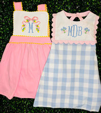 Load image into Gallery viewer, Ellington Ric Rac Trim Pink and Yellow Trim Dress