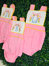 Load image into Gallery viewer, Ellington Ric Rac Trim Pink and Yellow Trim Bubble