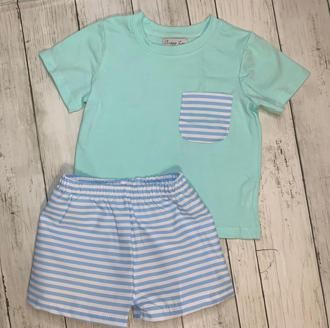 Mint Short Set